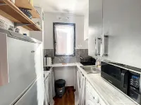 Studio with terrace, sea and mountain view