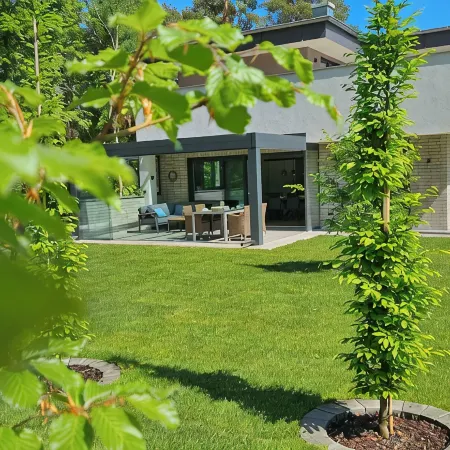 Lychensee villa with lake view, conservatory, fireplace and sauna