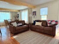Steps to Farmers Market & Beach! Huge Deck + Fire-Pit