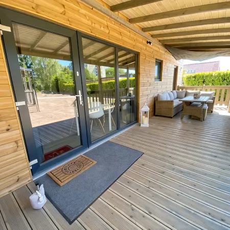 Wassermann vacation home with box-spring beds and large terrace