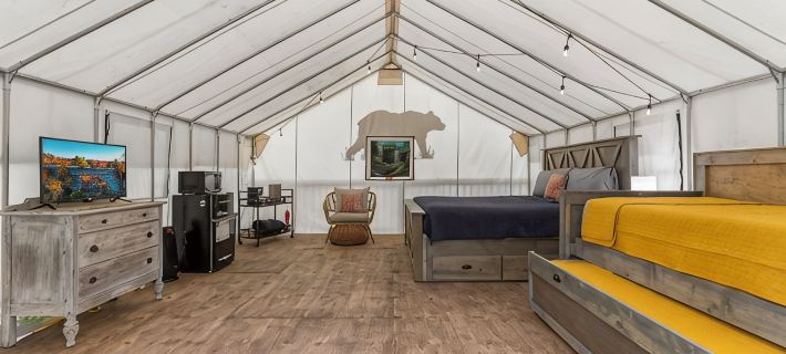 Furnished Glamping Tent/King Bed/Access to the Red River - Noble Bear - #4 Hotels in Powell County