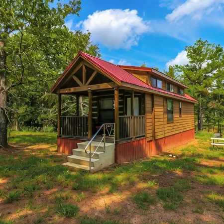 Barnwell Mountain Cabins #1: Cabin/tiny home w/loft in Gilmer across from BMRA