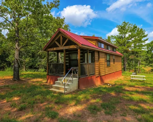 Barnwell Mountain Cabins #1: Cabin/tiny home w/loft in Gilmer across from BMRA Hotels in Upshur County