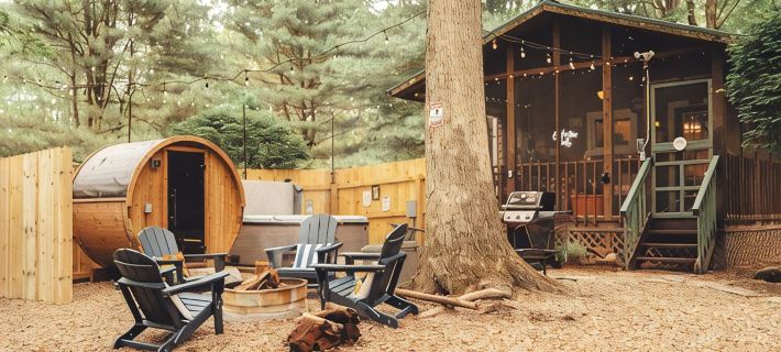 Luxury Cozy cabin with hot tub/ sauna/ Wifi/ close to rock house in Laurelville Ξενοδοχεία στην πόλη Hocking County