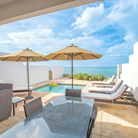3 BR Oceanfront Beach House with Private Pool Gated Community Staircase to Ocean