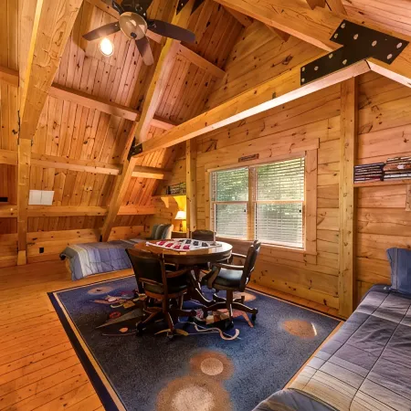 Breath Taking Log Mountain Lodge inside Rumbling Bald Resort