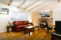 Monterey craftsman style home with vaulted exposed-beams ceiling hardwood floor