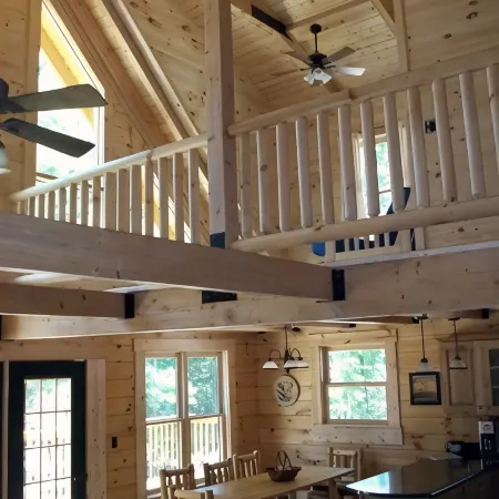 The Blackbear 4 bed log cabin with loft and cathedral ceilings