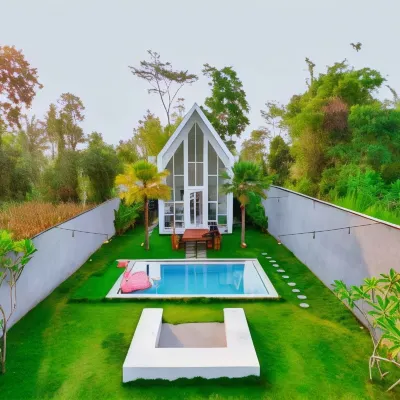 Karabineri Private Pool Jogja Villa Hotels near Homestay Glamping Omah Sawah