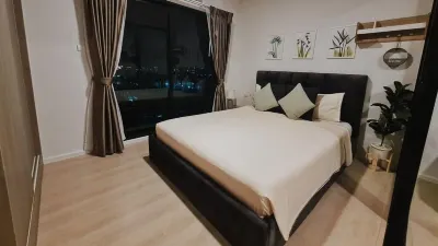New launch 20% off, Cozy 1-bedroom Condo, 5min to Mega Mall, 20min to Airport Hotel a Bang Kaeo