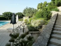 Charming 3 CH house in the countryside. Panoramic view of the Ventoux Hotels in Bedoin