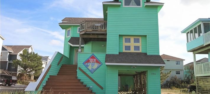 Semi Oceanfront 5 bedroom dog friendly cottage 10 feet to beach access Отели в г. Королла
