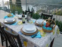 APARTMENT AND TERRACE 100 SQM SEA VIEW+PANORAMA LEMEGLIO PRIVATE PARKING Hotels in Moneglia