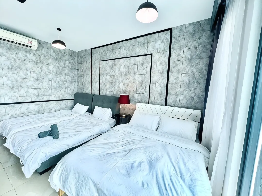 E 1-5pax Cozy Home 4bed Wifitv Trefoil @Setia City - Kapar