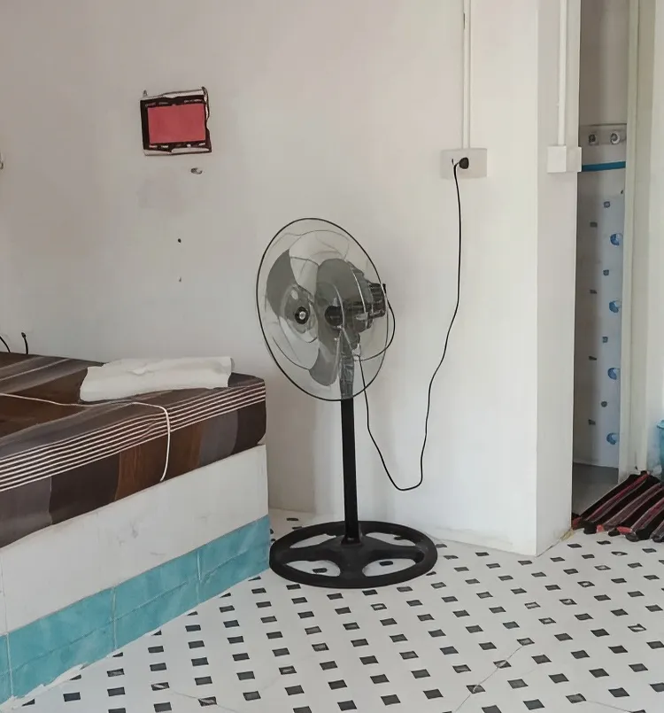 ห้องมาตรฐานเตียงเดี่ยวพร้อมพัดลม