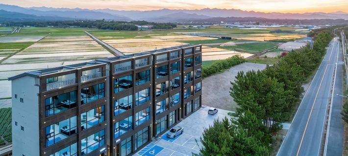Gangneung Music Time Spa Pension 江陵市のホテル