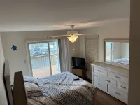 Topsail島South End運河濱水度假屋，配船塢/游泳碼頭及海灘通道 - 陽台