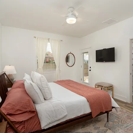 Brand new 4 bedroom with 2  master suites and pool, steps to the beach.