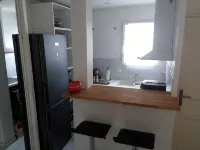 3 rooms 50 m from the sea - ห้องครัว