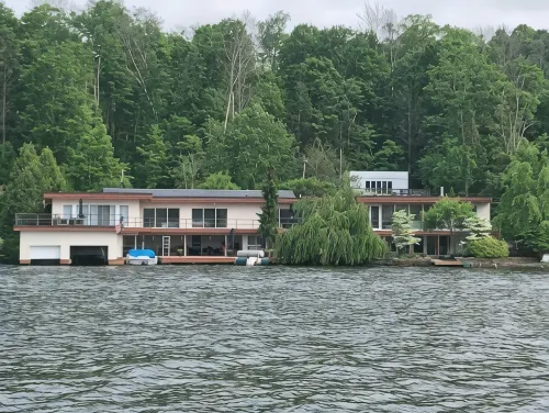Endless Mountains Luxury on Harvey's Lake - balcony