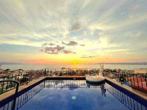 Private Pool Ocean View Sunset Sky Loft Panoramic, Steps to Beach & Malecon - Private Pool