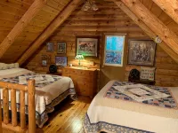 Log Cabin next to the Mississippi River