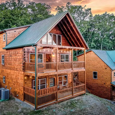 Downtown Spacious Wooden Cabin Location View Peace