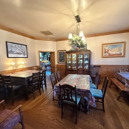Beautiful spacious country home set on 22 acres that sleeps 27 people.