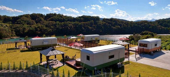 Jecheon Cheongpung Lake Caravan Hotels in Jecheon-si