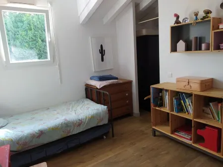 House with garden 5 min from the beach