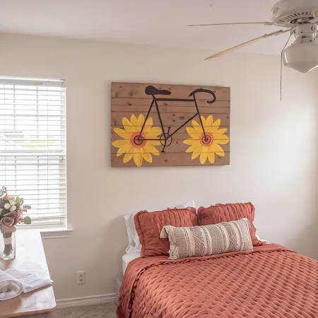 Come enjoy our peaceful house oasis that features a backyard patio with a pool!