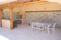 cottage in the countryside with private pool, covered summer kitchen at thégra