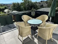 Bright 87 sqm with Rhön view & sun terrace, city bus & A7 connection