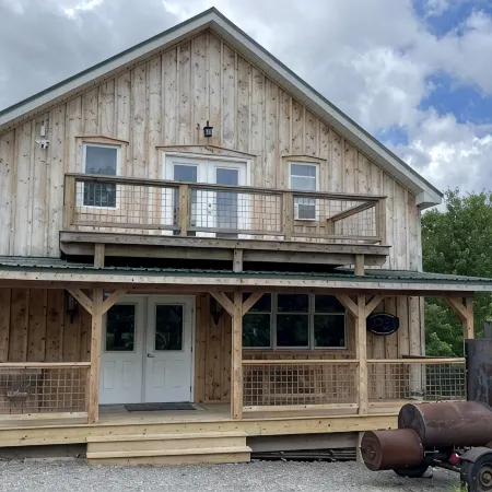 Stay in our cozy Maple Syrup Sugarhouse at Butternut Maple Farm