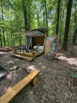 Charming A-frame cabin set in the woods overlooking deep wooded ravines. - Wifi