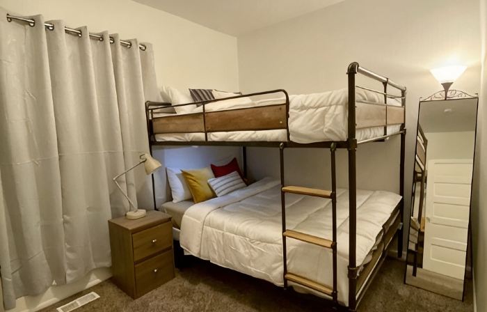 Cute remodeled 2 bedroom with office, long drive way, and 75” TV.