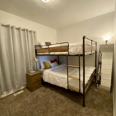 Cute remodeled 2 bedroom with office, long drive way, and 75” TV.