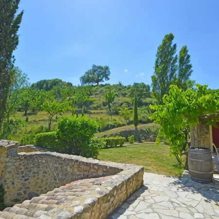 Former Ardèchoise farmhouse 12/14p 6 bdrms Private heated swimming pool not overlooked