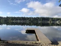 Charming Lakefront Cabin on Mason Lake with Pebble Beach and Private Dock