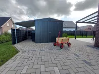NEW! modern, high-quality, central apartment, with sauna, garden, wallbox in Burhave