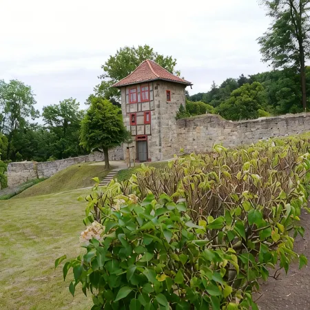 125m² vacation apartment below the castle, with a view over the Harz foreland