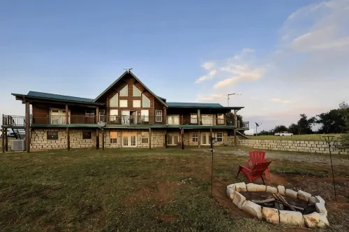Superb view Lake Ellsworth! Log cabin in the country. - Chalets