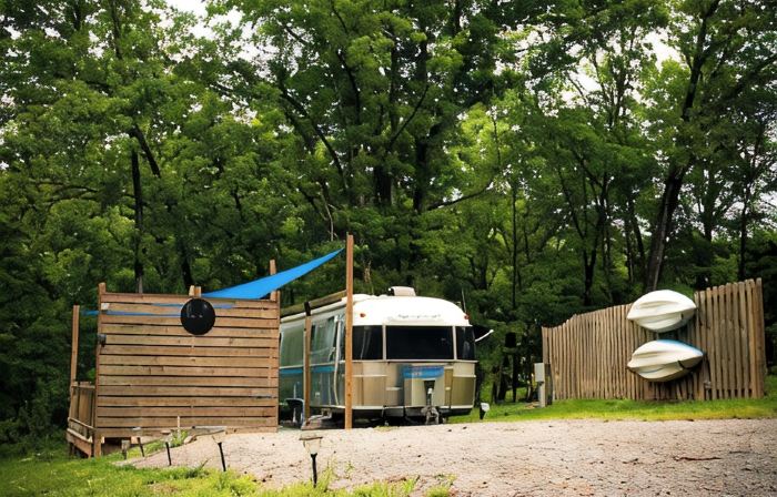 Escape to Nature: Lake of Egypt Airstream Stay with Hiking and Wineries Nearby