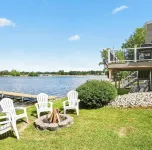 Blue Bungalow - Charming Lakefront Cottage in Canadian Lakes - Sleeps 8
