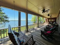 Dock. Waterslide. Beach. Firepit, Gazebo, 500ft Water Frontage. Views. Sleep 18. - Wifi