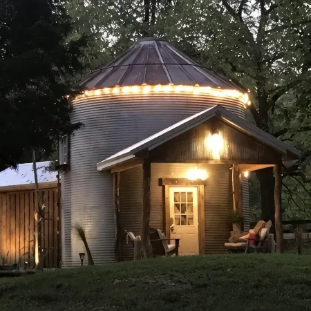 The Lodge Grain Bin at Goose Creek Farm in Cornersville TN