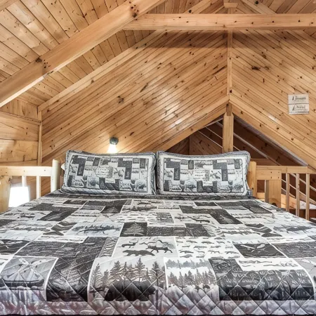 Cozy Cabin w/ 2 King Beds, Fireplace, Hot Tub, Foosball, Arcade and BBQ!
