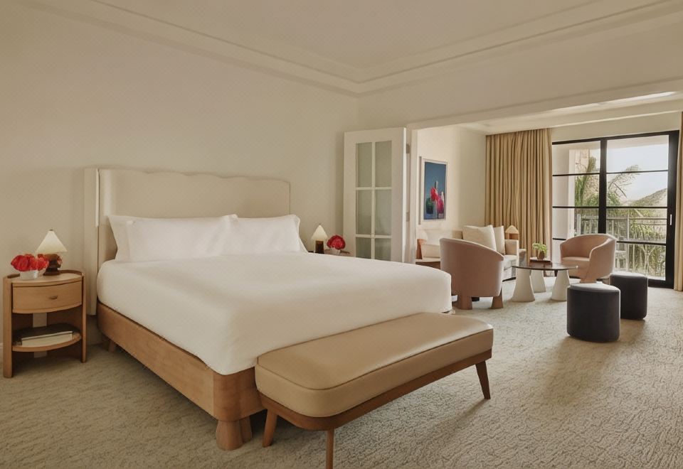 더 메이본 호텔의 침실 인테리어