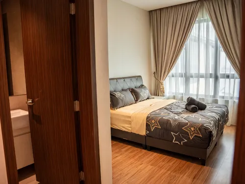 Homely Marina View 3BR Permas Bathtub & Seaview - Ocean View