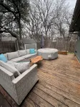 Cozy and cheerful three bedroom home with hot tub.